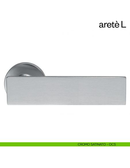 Maniglia per porta Aretè/L dnd by Martinelli cromo satinato