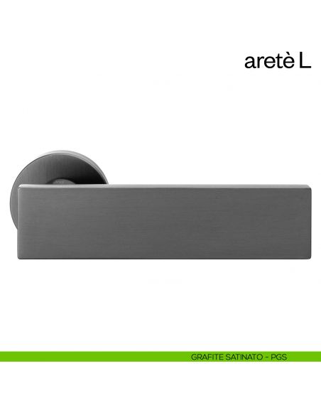 Maniglia per porta Aretè/L dnd by Martinelli PVD grafite satinato