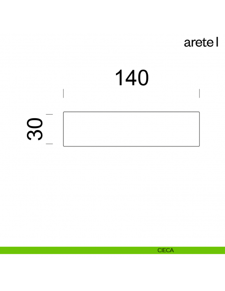 Maniglia per porta Arete L dnd Handles con rosetta minimale cieca