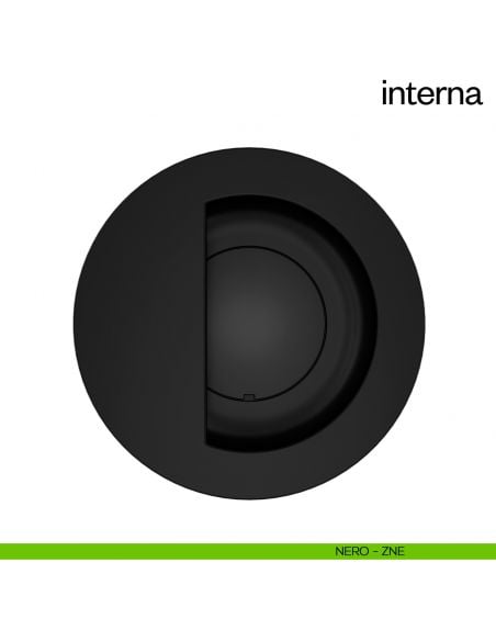 Maniglia ad incasso per porta a battente Interna dnd Handles - nero