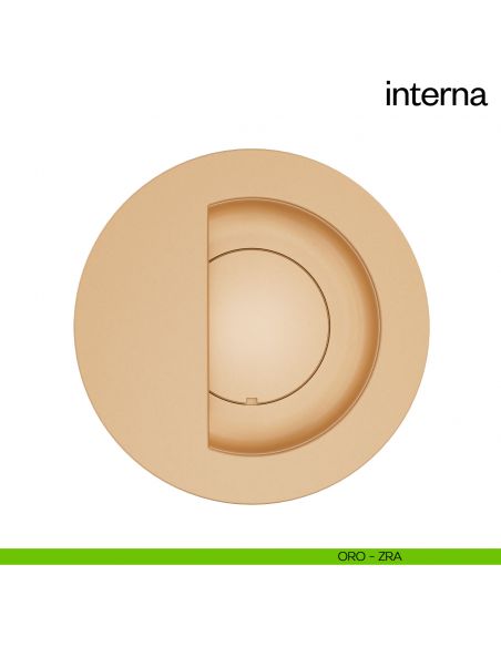 Maniglia ad incasso per porta a battente Interna dnd Handles - oro