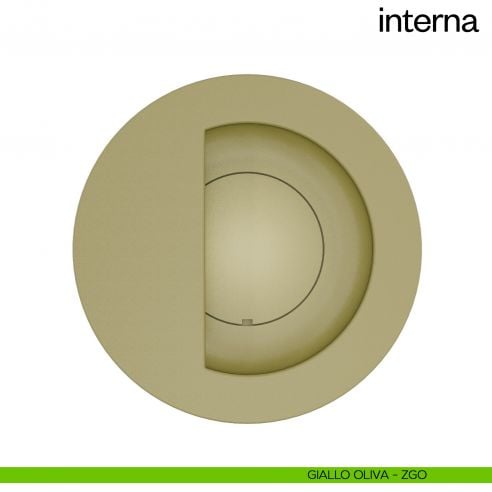 Maniglia ad incasso per porta a battente Interna dnd Handles - giallo oliva