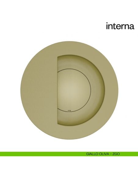 Maniglia ad incasso per porta a battente Interna dnd Handles - giallo oliva