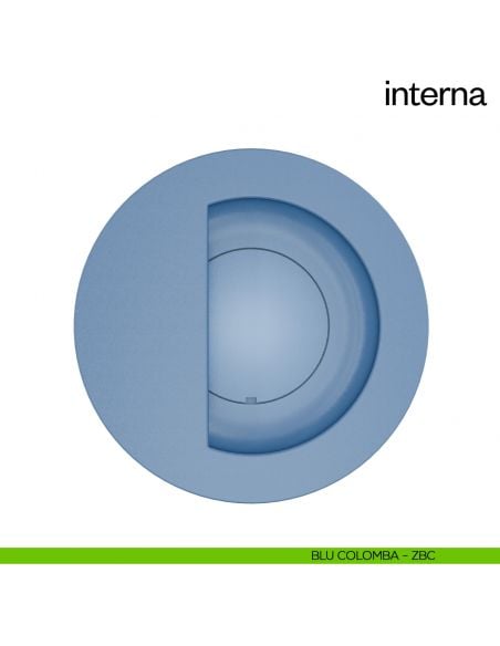 Maniglia ad incasso per porta a battente Interna dnd Handles - blu colomba