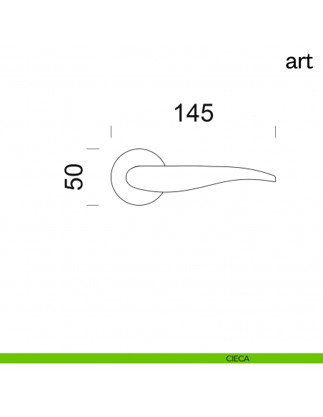 Maniglia per porta Art dnd Handles cieca