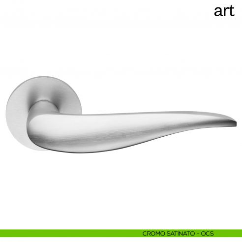 Maniglia per porta Art dnd Handles cromo satinato