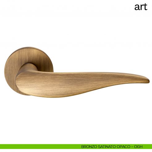 Maniglia per porta Art dnd Handles bronzo satinato opaco