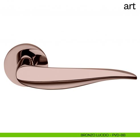 Maniglia per porta Art dnd Handles bronzo lucido