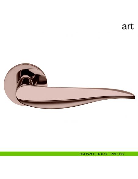 Maniglia per porta Art dnd Handles bronzo lucido