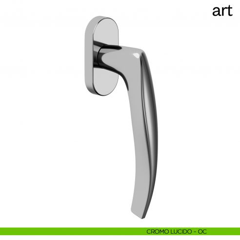 Maniglia per finestra martellina DK Art dnd Handles cromo lucido
