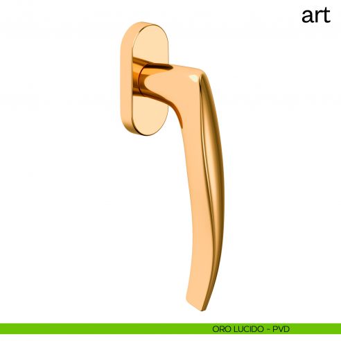 Maniglia per finestra martellina DK Art dnd Handles PVD oro