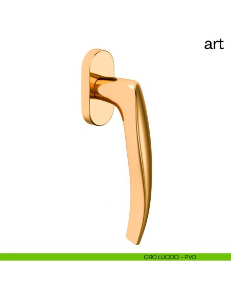 Maniglia per finestra martellina DK Art dnd Handles PVD oro
