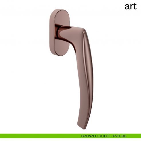 Maniglia per finestra martellina DK Art dnd Handles PVD BRONZO LUCIDO