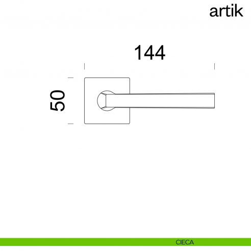 Maniglia per porta Artik dnd handles cieca