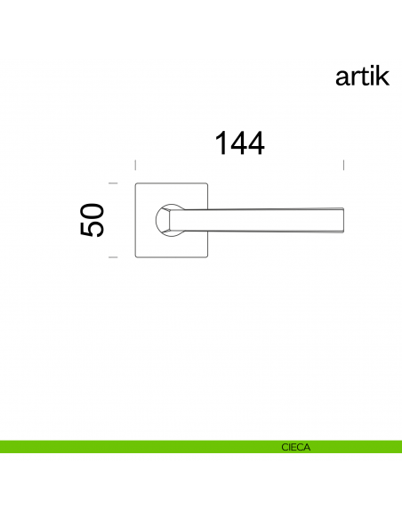 Maniglia per porta Artik dnd handles cieca