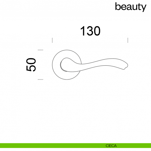 Maniglia per porta Beauty dnd handles cieca