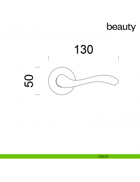 Maniglia per porta Beauty dnd handles cieca