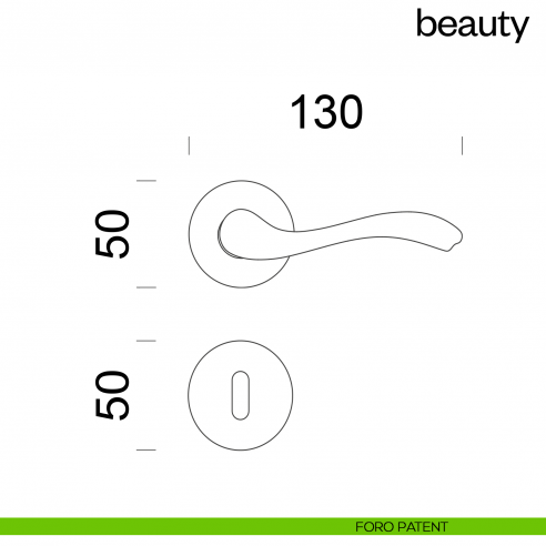 Maniglia per porta Beauty dnd handles foro patent