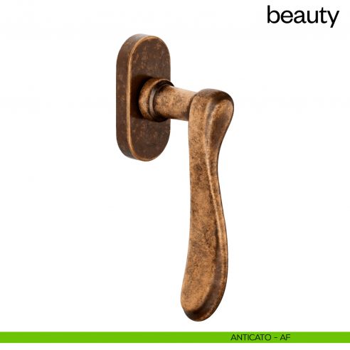 Maniglia per finestra martellina DK Beauty dnd handles anticato