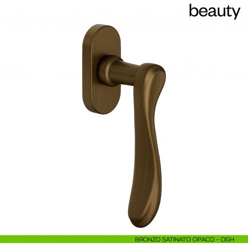 Maniglia per finestra martellina DK Beauty dnd handles bronzo satinato opaco