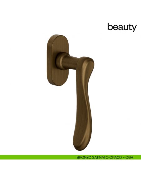 Maniglia per finestra martellina DK Beauty dnd handles bronzo satinato opaco