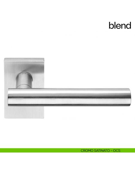 Maniglia per porta Blend dnd handles senza bocchetta cromo satinato