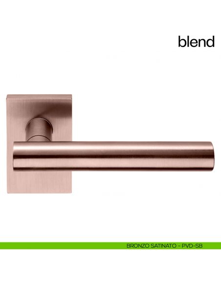 Maniglia per porta Blend dnd handles senza bocchetta bronzo satinato