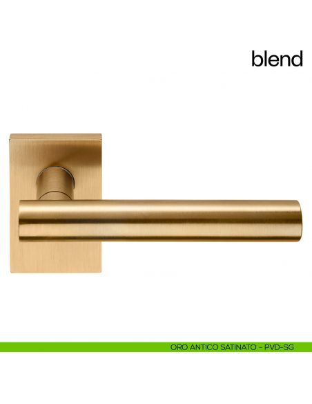 Maniglia per porta Blend dnd handles senza bocchetta oro antico satinato