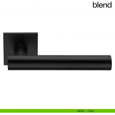 Maniglia per porta Blend dnd Handles con rosetta quadrata nero