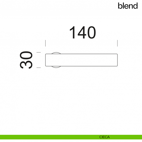 Maniglia per porta Blend dnd handles con rosetta minimale Unico cieca