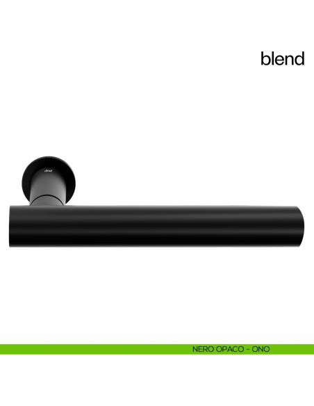Maniglia per porta Blend dnd handles con rosetta minimale Unico nero