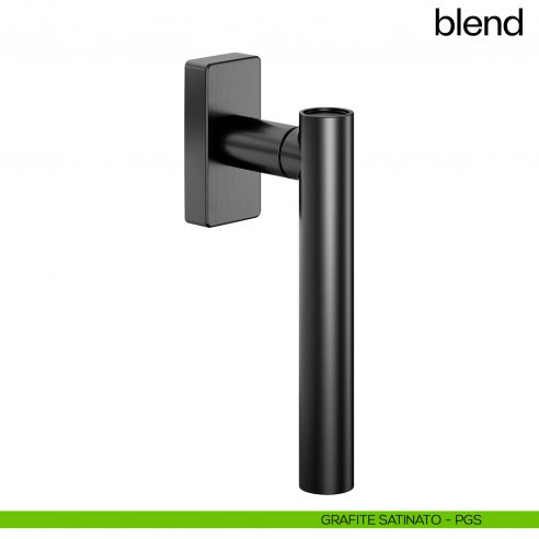 Maniglia per finestra martellina DK Blend dnd Handles PVD grafite satinato