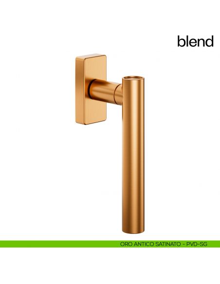 Maniglia per finestra martellina DK Blend dnd Handles PVD oro antico satinato