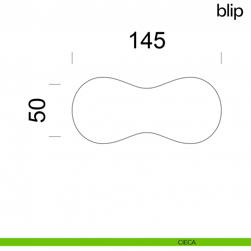 Maniglia per porta Blip dnd Handles cieca