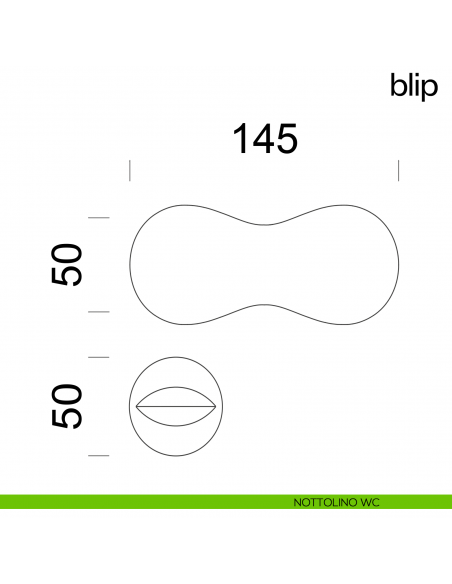 Maniglia per porta Blip dnd Handles nottolino wc