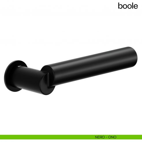 Maniglia per porta Boole dnd handles con rosetta minimale Unico nero