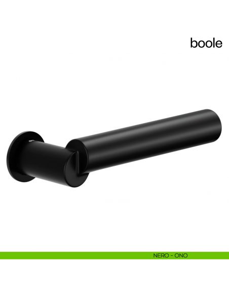Maniglia per porta Boole dnd handles con rosetta minimale Unico nero