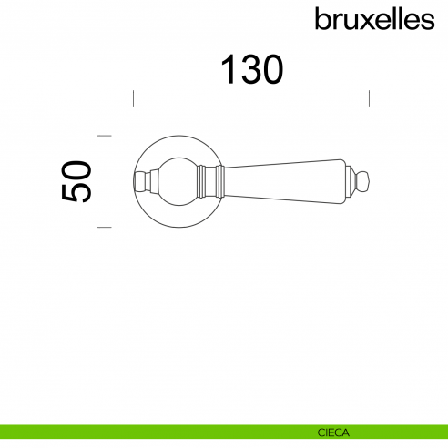 Maniglia per porta Bruxelles dnd Handles cieca