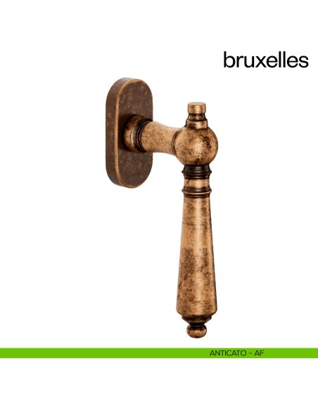 Maniglia per finestra martellina DK Bruxelles dnd by Martinelli anticato