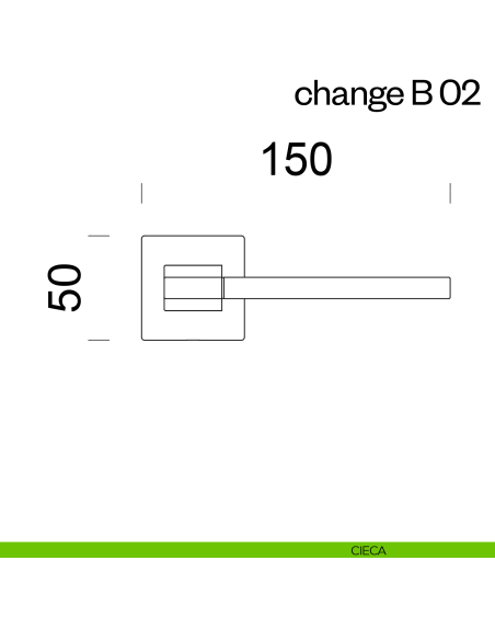 Maniglia per porta Change-B 02 dnd Handles disegno