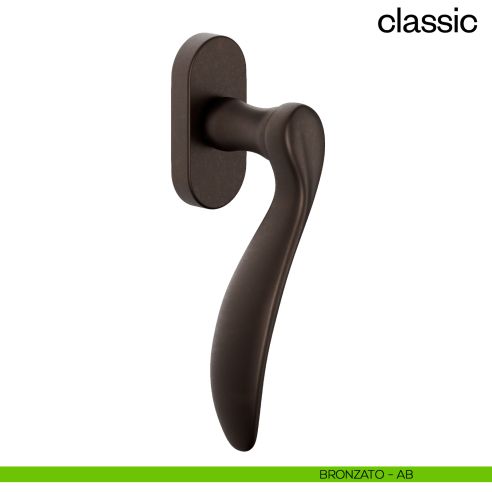 Maniglia per finestra martellina DK Classic dnd Handles bronzato