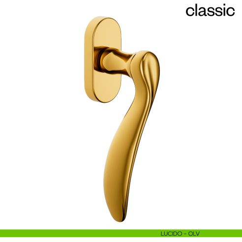 Maniglia per finestra martellina DK Classic dnd Handles lucido