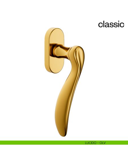 Maniglia per finestra martellina DK Classic dnd Handles lucido