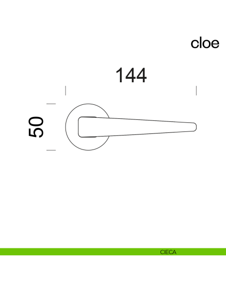 Maniglia per porta Cloe dnd Handles cieca