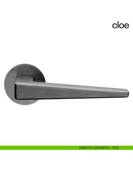 Maniglia per porta Cloe dnd Handles PVD grafite satinato