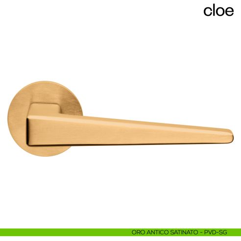 Maniglia per porta Cloe dnd Handles PVD oro antico satinato