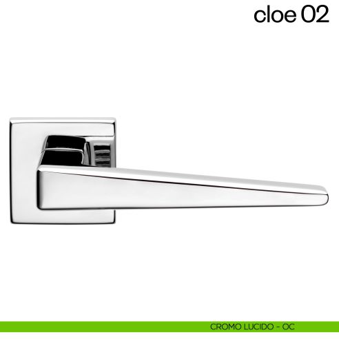 Maniglia per porta Cloe 02 dnd Handles cromo lucido