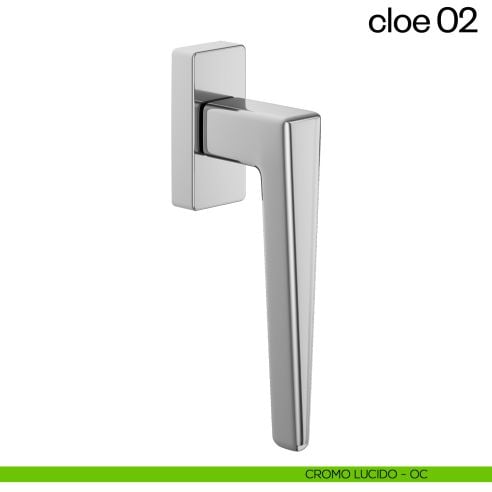 Maniglia per finestra martellina DK Cloe 02 dnd cromo lucido