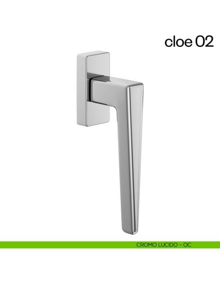 Maniglia per finestra martellina DK Cloe 02 dnd cromo lucido