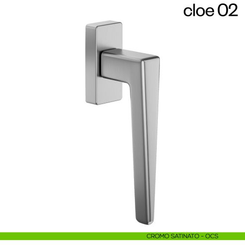Maniglia per finestra martellina DK Cloe 02 dnd cromo satinato